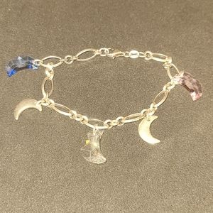 Italian Made Sterling Silver Charm Bracelet